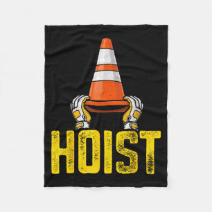 Pittsburgh Hoist The Traffic Cone Funny Fleece Blanket