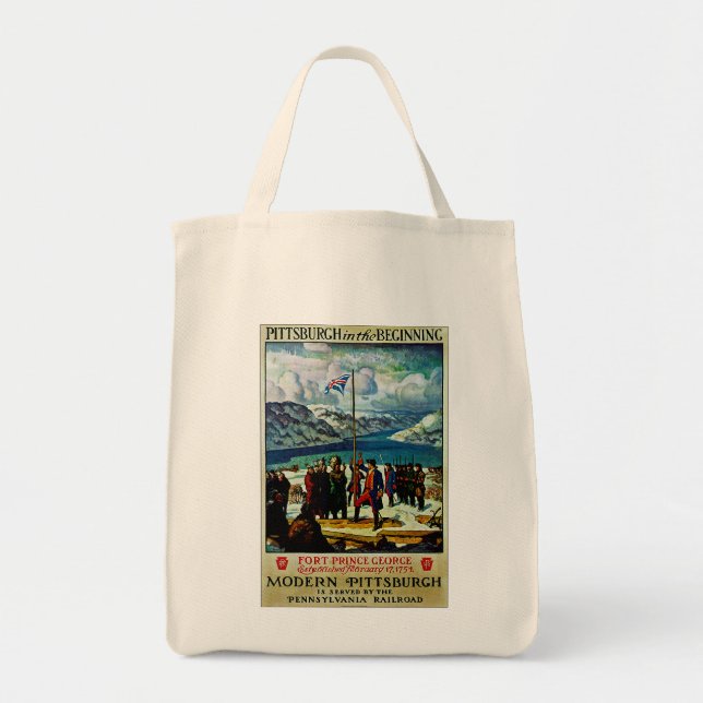 Pittsburgh in the Beginning Tote Bag (Front)