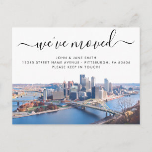 Pittsburgh Moving Announcement Postcard