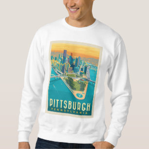 Pittsburgh, PA Bird's Eye View Sweatshirt