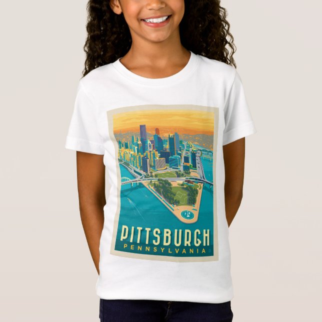 Pittsburgh, PA | Bird's Eye View T-Shirt (Front)
