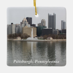 Pittsburgh, PA Ceramic Ornament