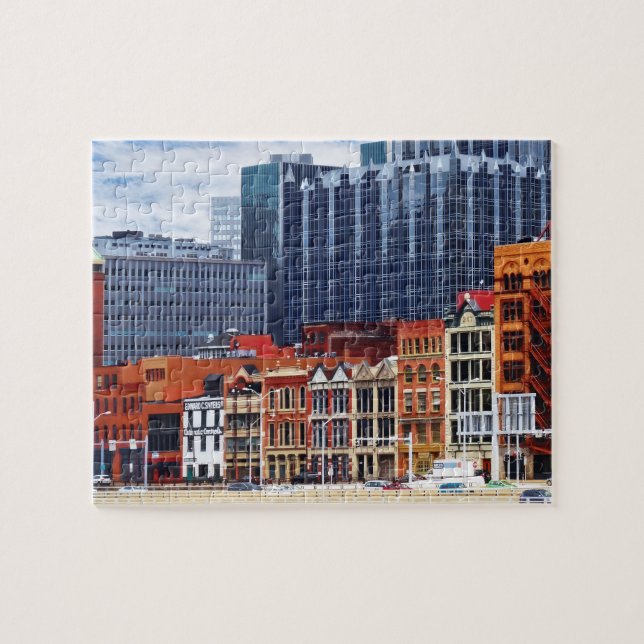 Pittsburgh PA Skyline Closeup Jigsaw Puzzle (Horizontal)