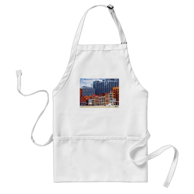 Pittsburgh PA Skyline Closeup Standard Apron (Front)