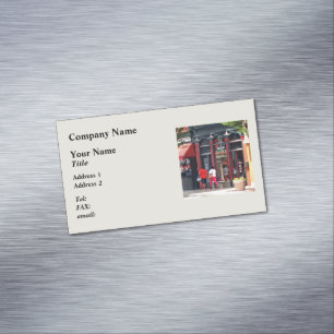 Pittsburgh PA - Strolling Along Liberty Avenue Magnetic Business Card