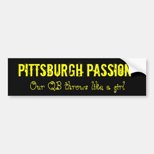 Pittsburgh Passion Bumper sticker (Front)