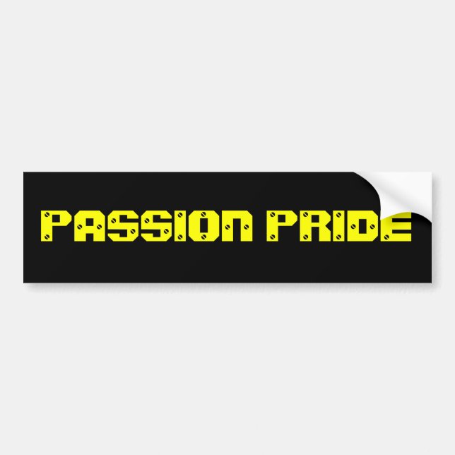 Pittsburgh Passion Bumper Sticker (Front)