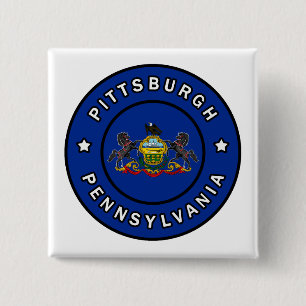 Pittsburgh Pennsylvania 15 Cm Square Badge