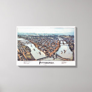 Pittsburgh Pennsylvania 1902 Canvas Print