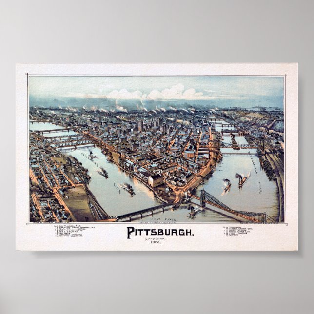 Pittsburgh Pennsylvania 1902 Poster (Front)