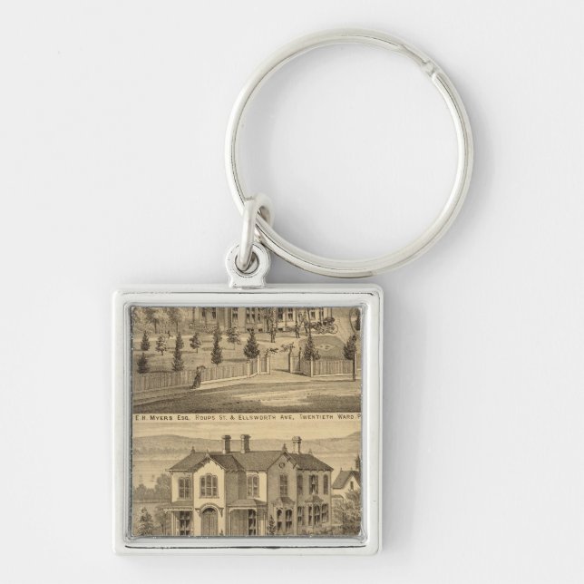 Pittsburgh, Pennsylvania 2 Key Ring (Front)
