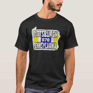 Pittsburgh Pennsylvania 878 Home State City Pride T-Shirt