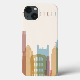 Pittsburgh, Pennsylvania City Skyline iPhone 13 Case