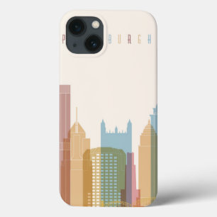 Pittsburgh, Pennsylvania City Skyline iPhone 13 Case