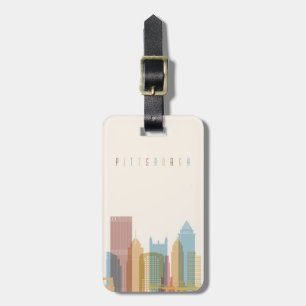 Pittsburgh, Pennsylvania City Skyline Luggage Tag
