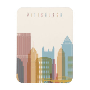Pittsburgh, Pennsylvania City Skyline Magnet