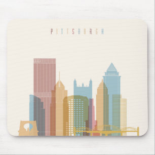 Pittsburgh, Pennsylvania   City Skyline Mouse Pad