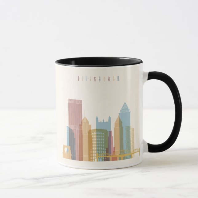 Pittsburgh, Pennsylvania | City Skyline Mug (Right)