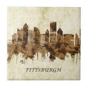 Pittsburgh Pennsylvania Cityscape Tile