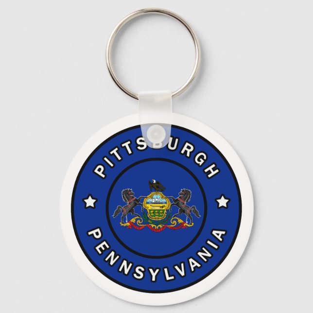 Pittsburgh Pennsylvania Key Ring (Front)