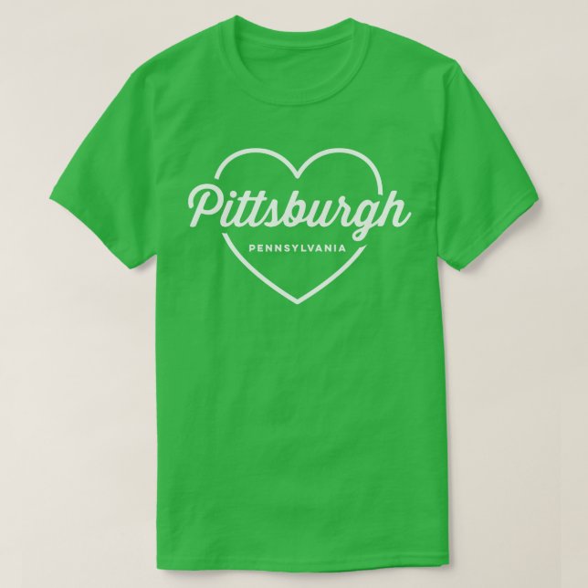 Pittsburgh Pennsylvania Love T-Shirt (Design Front)