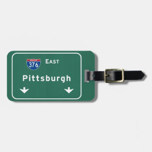 Pittsburgh Pennsylvania pa Interstate Highway : Luggage Tag