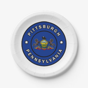 Pittsburgh Pennsylvania Paper Plate