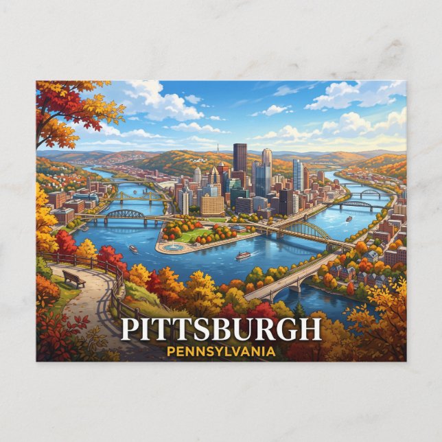 Pittsburgh Pennsylvania Postcard (Front)