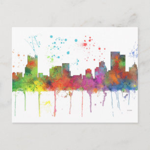 PITTSBURGH PENNSYLVANIA SKYLINE POSTCARD