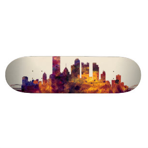 Pittsburgh Pennsylvania Skyline Skateboard