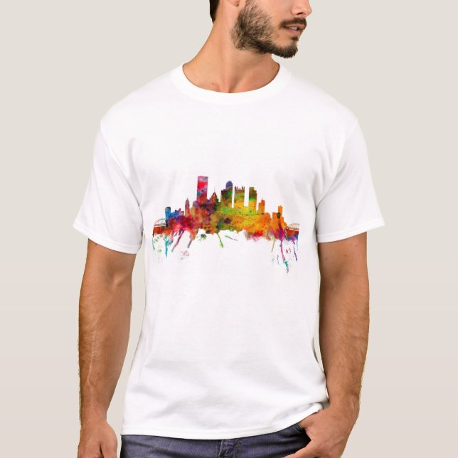 Pittsburgh Pennsylvania Skyline T-Shirt (Front)