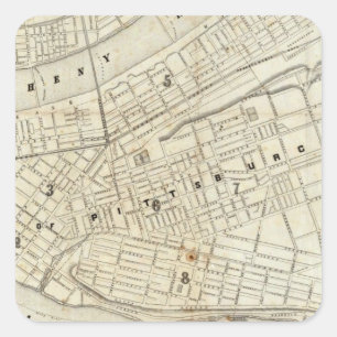 Pittsburgh, Pennsylvania Square Sticker