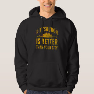 Pittsburgh Pennsylvania Steel City Skyline 412 Hom Hoodie