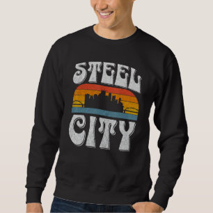 Pittsburgh Pennsylvania Steel City Skyline 412 Hom Sweatshirt