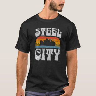 Pittsburgh Pennsylvania Steel City Skyline 412 Hom T-Shirt