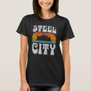 Pittsburgh Pennsylvania Steel City Skyline 412 Hom T-Shirt