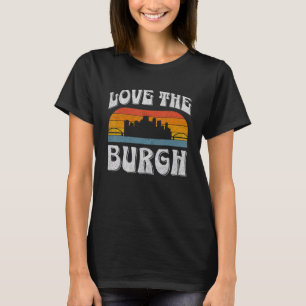 Pittsburgh Pennsylvania Steel City Skyline 412 Hom T-Shirt