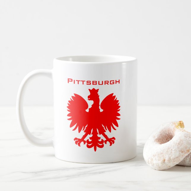 Pittsburgh Polska Coffee Mug (With Donut)