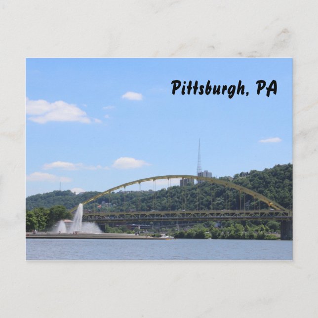 Pittsburgh Postcard Pennsylvania Vacation Souvenir (Front)