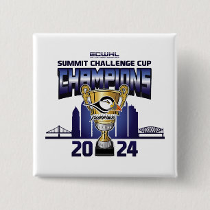 Pittsburgh Puffins Summit Challenge Cup Champions 15 Cm Square Badge