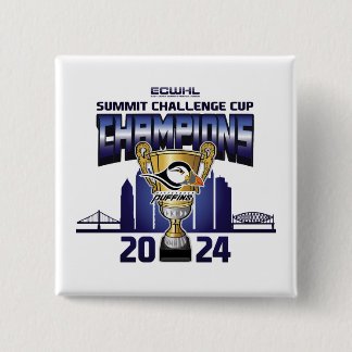 Pittsburgh Puffins Summit Challenge Cup Champions 15 Cm Square Badge