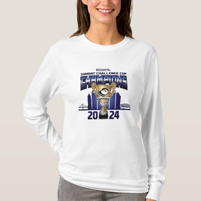 Pittsburgh Puffins Summit Challenge Cup Champions T-Shirt (Front)