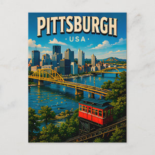 Pittsburgh Roberto Clemente Bridge Keepsake Postcard