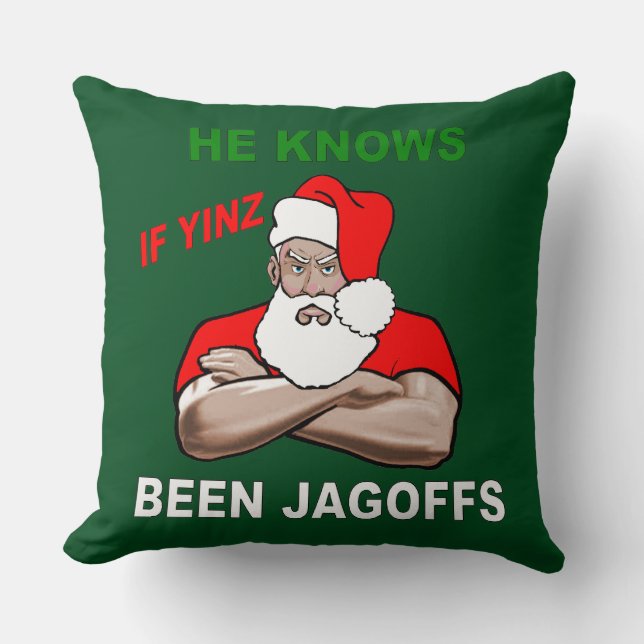 PITTSBURGH SANTA PILLOW (Front)