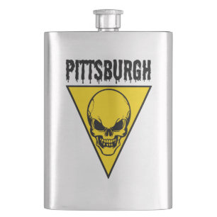 Pittsburgh Skull Flask Classic
