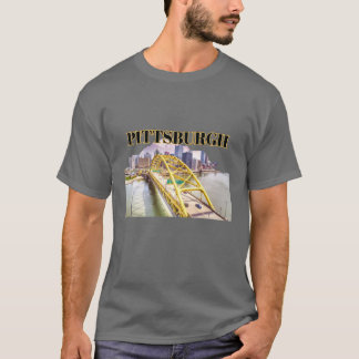 Pittsburgh skyline and Fort Pitt Bridge T-Shirt