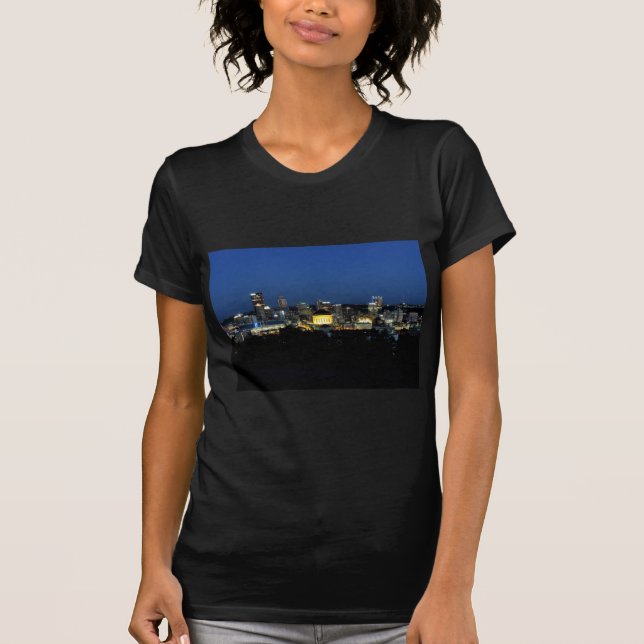 Pittsburgh Skyline at Dusk T-Shirt (Front)