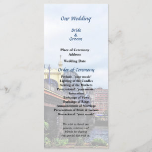 Pittsburgh Skyline By Smithfield Wedding Program Programme