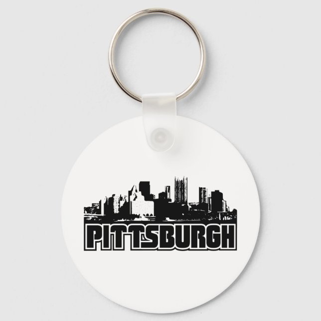 Pittsburgh Skyline Key Ring (Front)