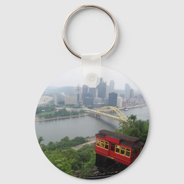 Pittsburgh Skyline Key Ring (Front)